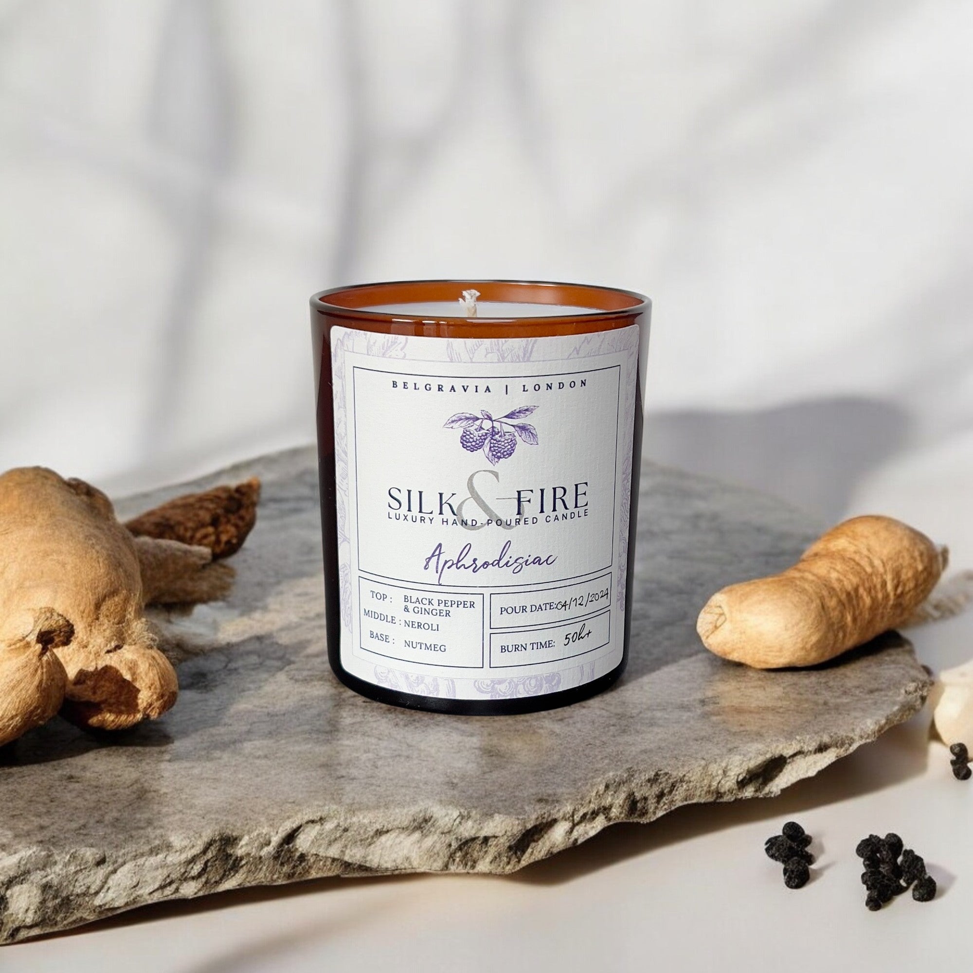 Aphrodisiac Aromatherapy Organic Candle