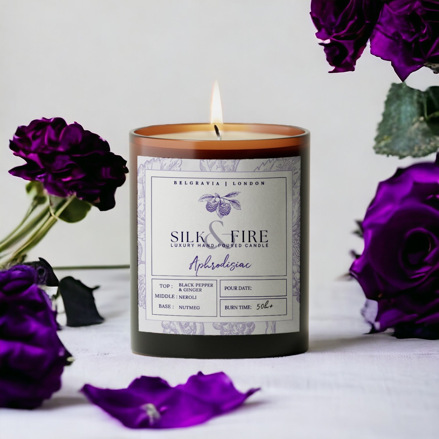 Aphrodisiac Aromatherapy Organic Candle