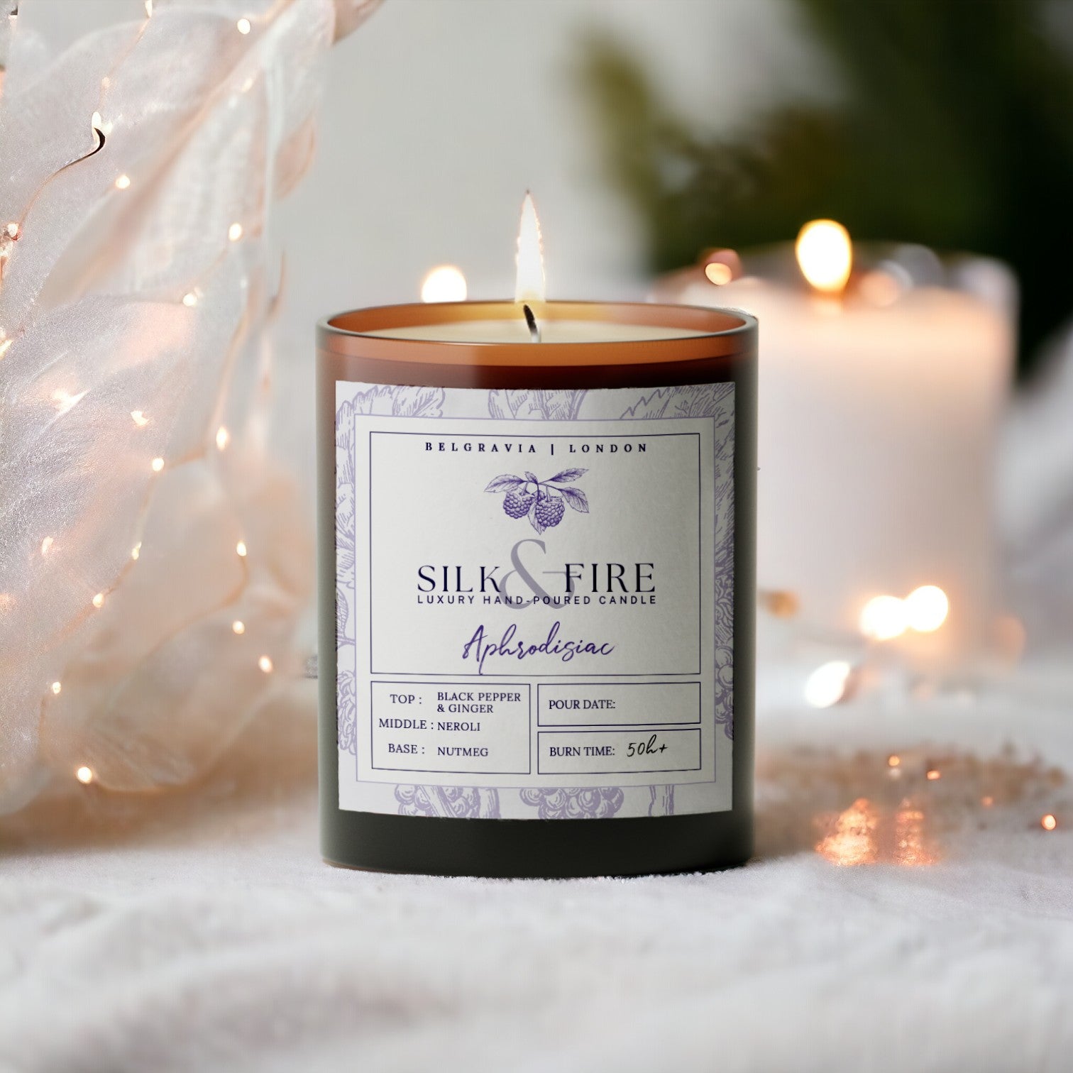 Aphrodisiac Aromatherapy Organic Candle