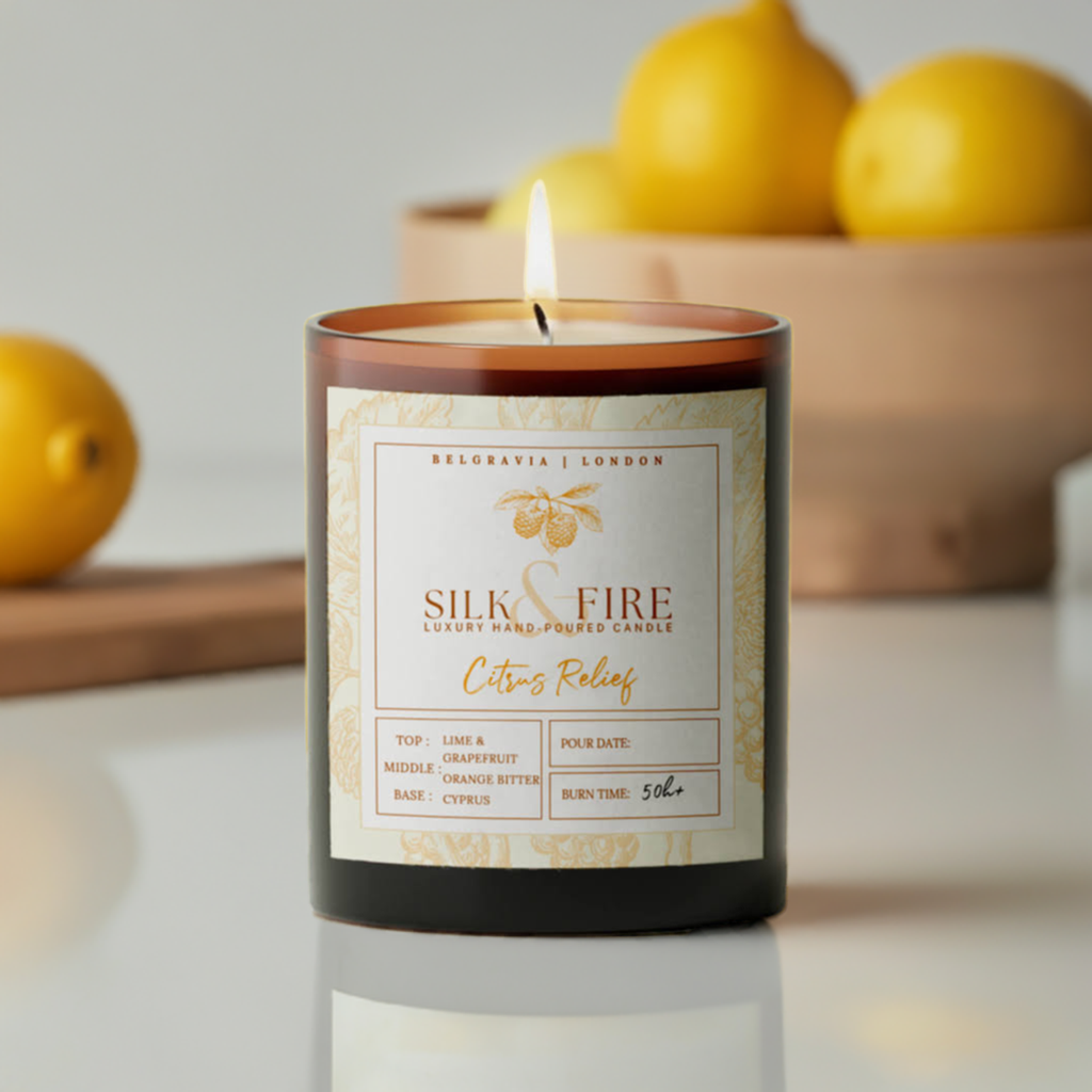 Citrus Relief Aromatherapy Organic Candle